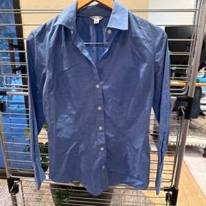 Calvin Klein Blue Fitted Button Down Shirt